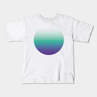 Vibrant gradient purple blue bold minimal Kids T-Shirt